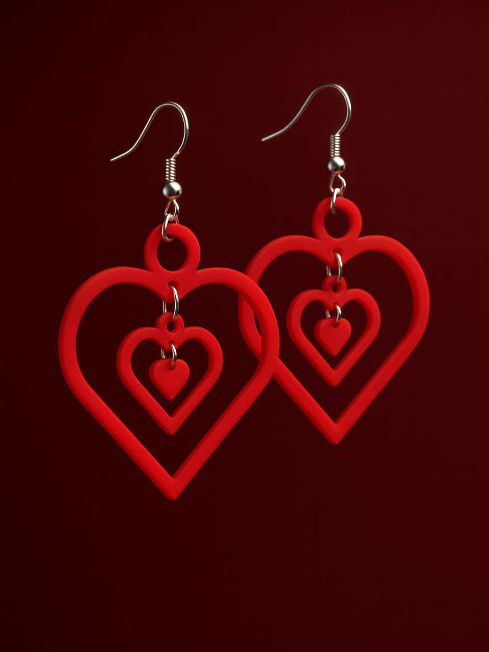 BacxnzPrints 3D Printed 3D Printed Earrings
