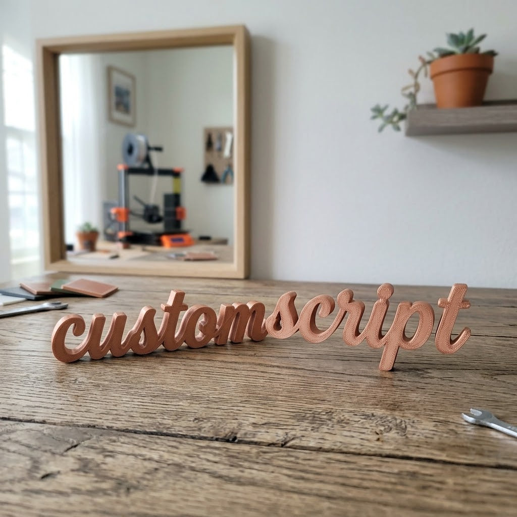 Custom Freestanding Script Letters