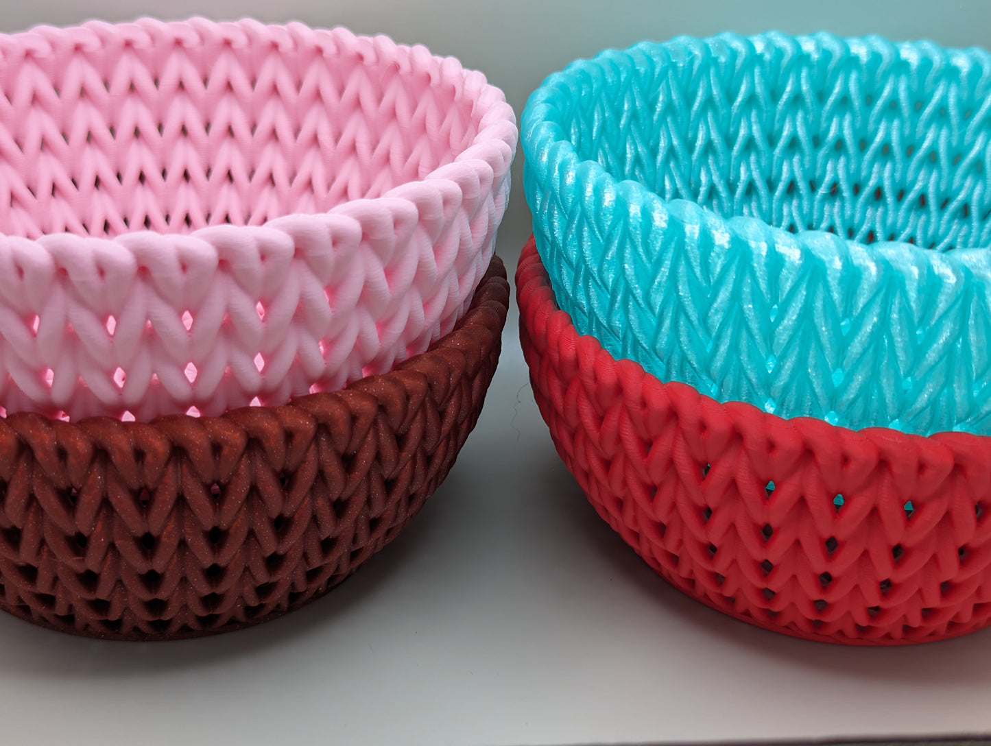 BacxnzPrints 3D Printed Woven Bowl