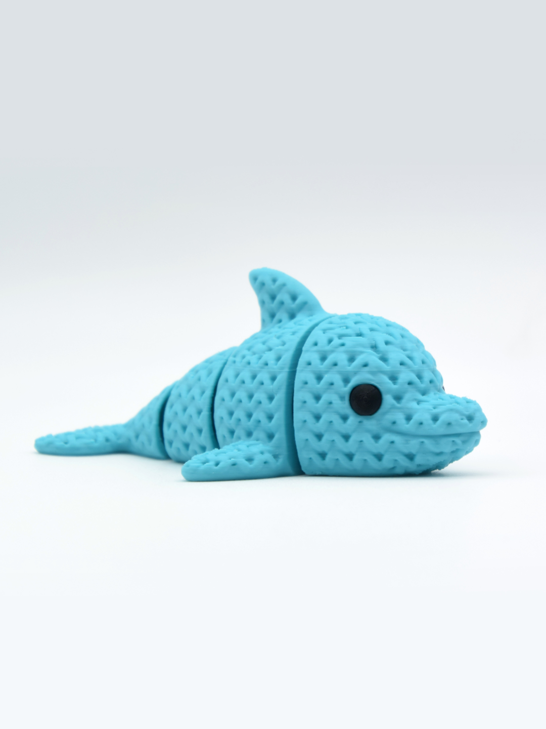 BacxnzPrints 3D Printed Articulated Mini Woven Buddies Dolphin