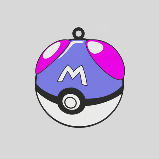 BacxnzPrints 3D Printed Pop Culture & Various Keychains Masterball