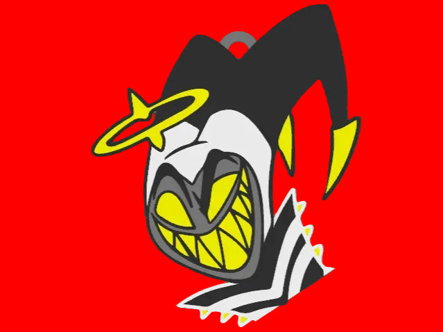 BacxnzPrints 3D Printed Pop Culture & Various Keychains Hazbin Hotel (Adam)