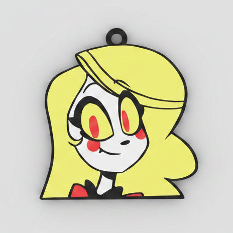 BacxnzPrints 3D Printed Pop Culture & Various Keychains Hazbin Hotel (Charlie Morningstar)