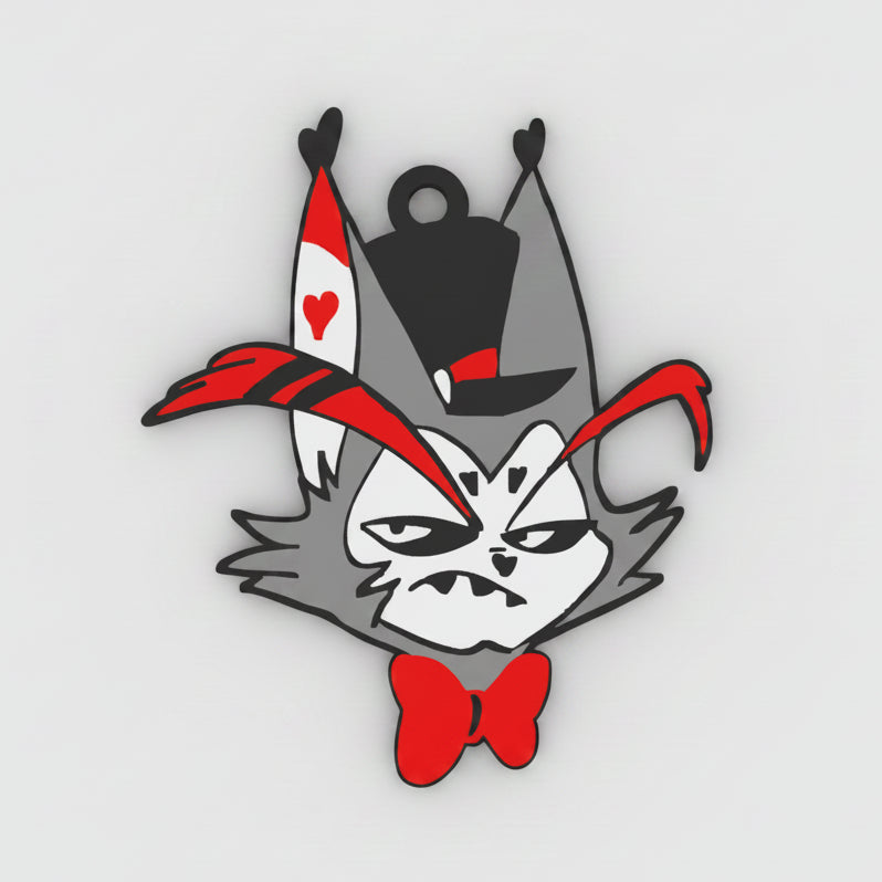 BacxnzPrints 3D Printed Pop Culture & Various Keychains Hazbin Hotel (Husk)