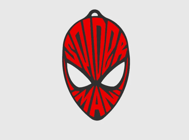 BacxnzPrints 3D Printed Pop Culture & Various Keychains Spider-Man
