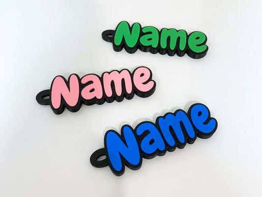 Custom Bold Text Keychain