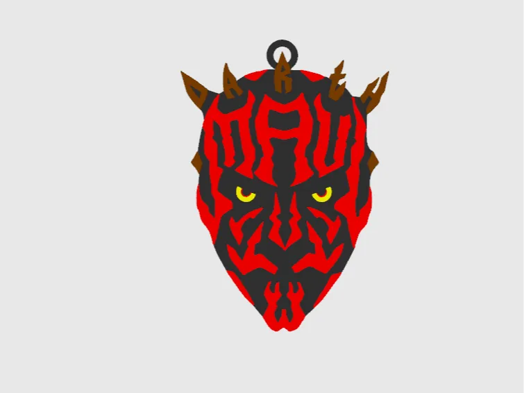 BacxnzPrints 3D Printed Pop Culture & Various Keychains Darth Maul
