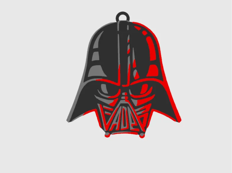 BacxnzPrints 3D Printed Pop Culture & Various Keychains Darth Vader