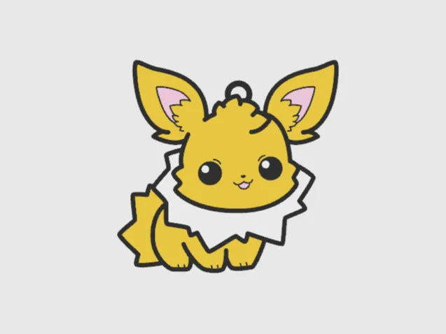 BacxnzPrints 3D Printed Pop Culture & Various Keychains Chibi Jolteon