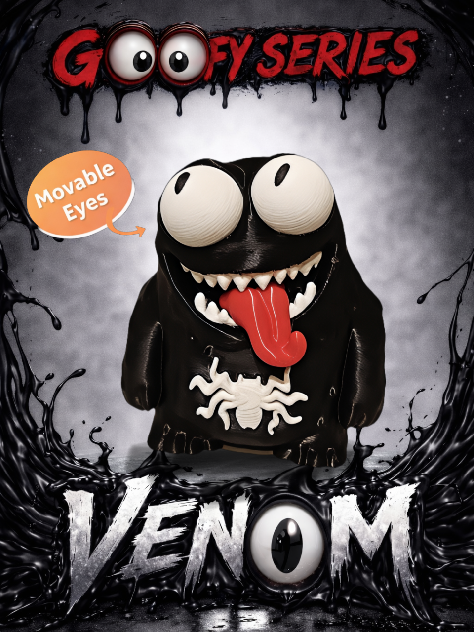 BacxnzPrints 3D Printed Goofy Characters Venom