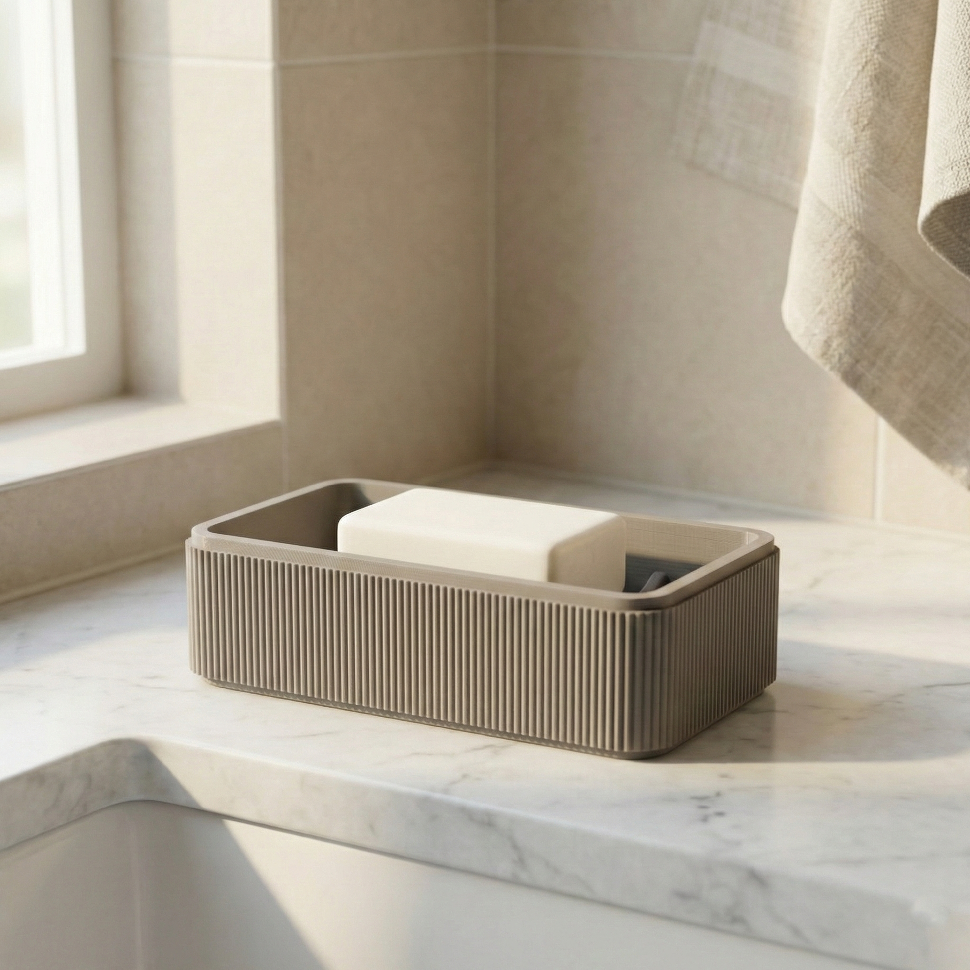 BacxnzPrints 3D Printed “Japandi” Soap Dish