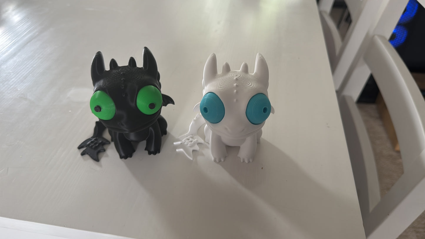 BacxnzPrints 3D Printed Goofy Characters Night fury