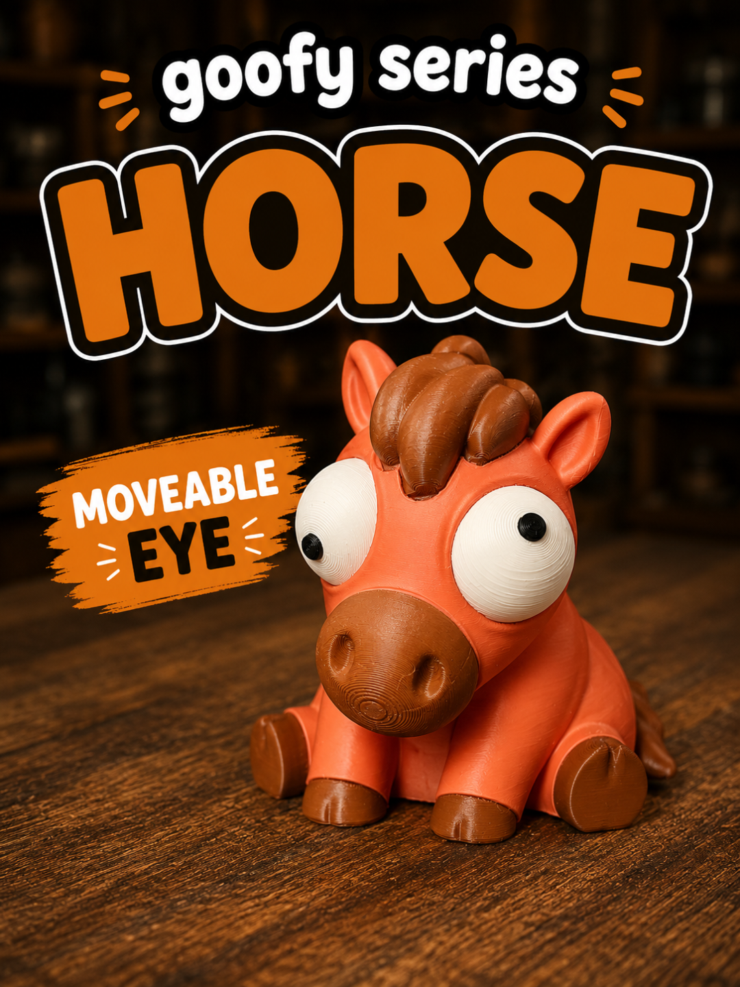 BacxnzPrints 3D Printed Goofy Characters Horse