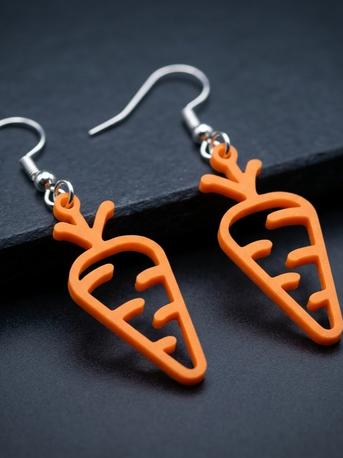 BacxnzPrints 3D Printed 3D Printed Earrings