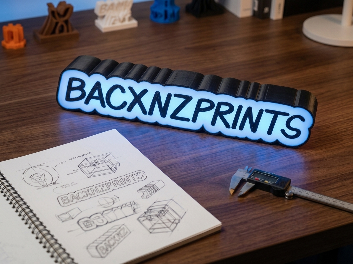 BacxnzPrints 3D Printed RGB LED LightBox