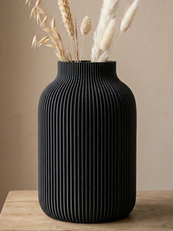 BacxnzPrints 3D Printed “Japandi” slim Vase