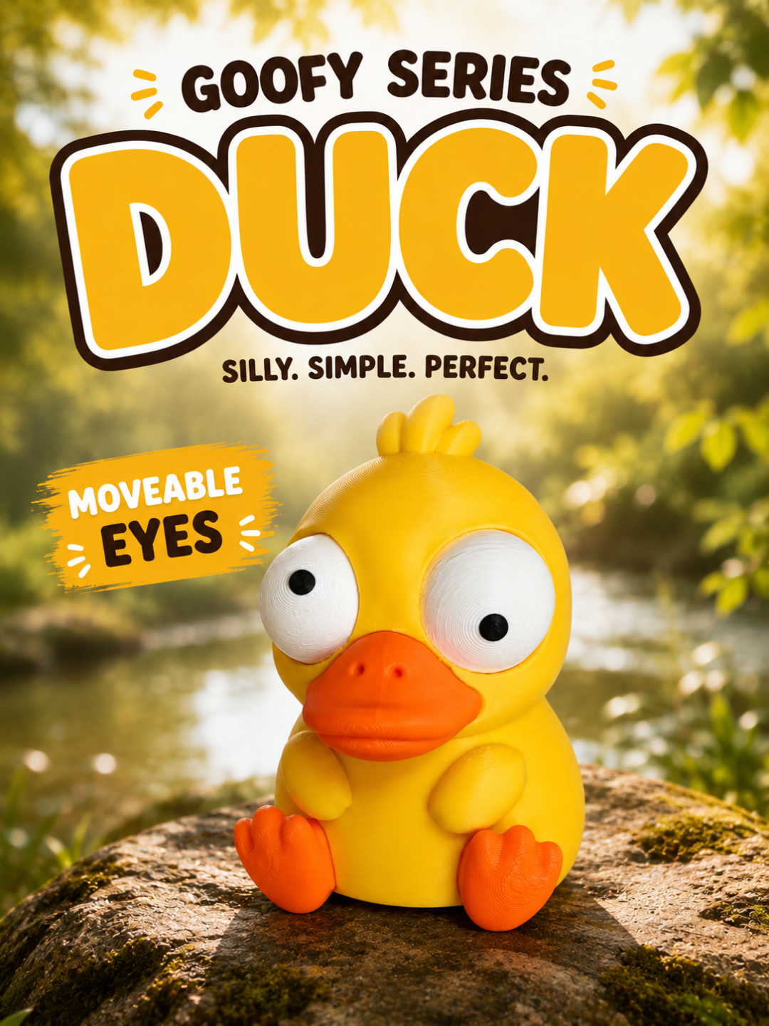 BacxnzPrints 3D Printed Goofy Characters Duck