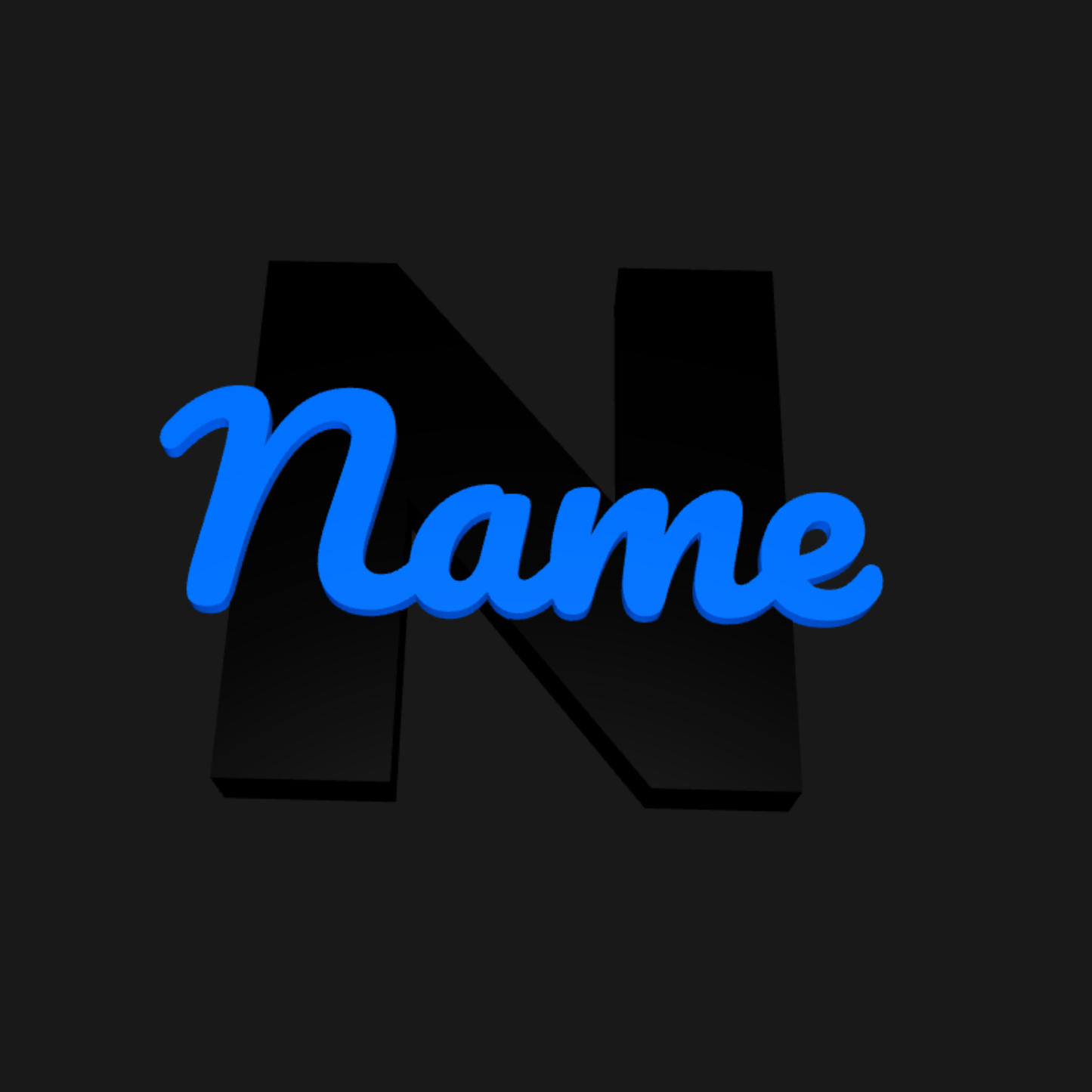 BacxnzPrints 3D Printed Home Decor Standing Name Plaque
