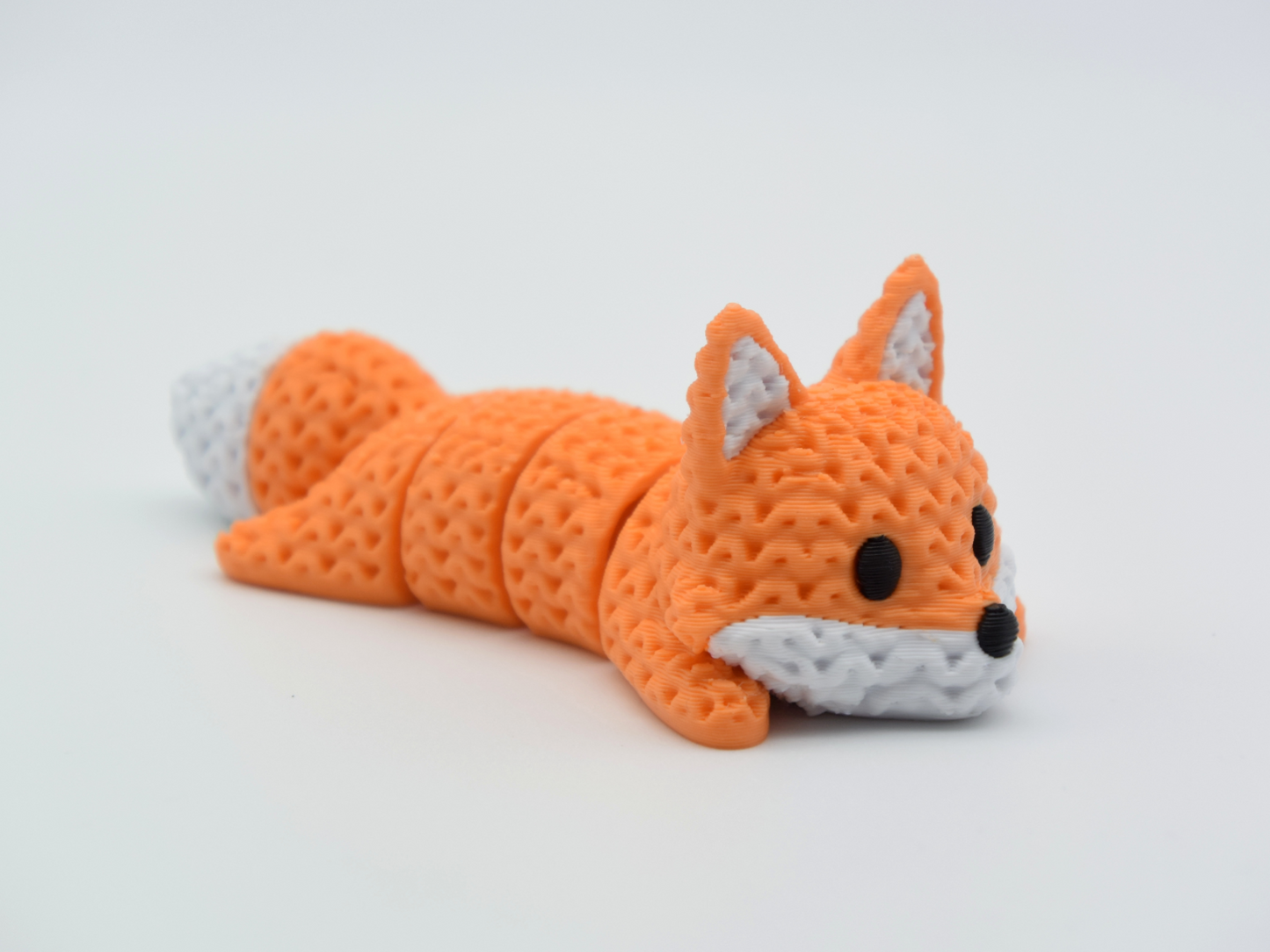 BacxnzPrints 3D Printed Articulated Mini Woven Buddies Fox