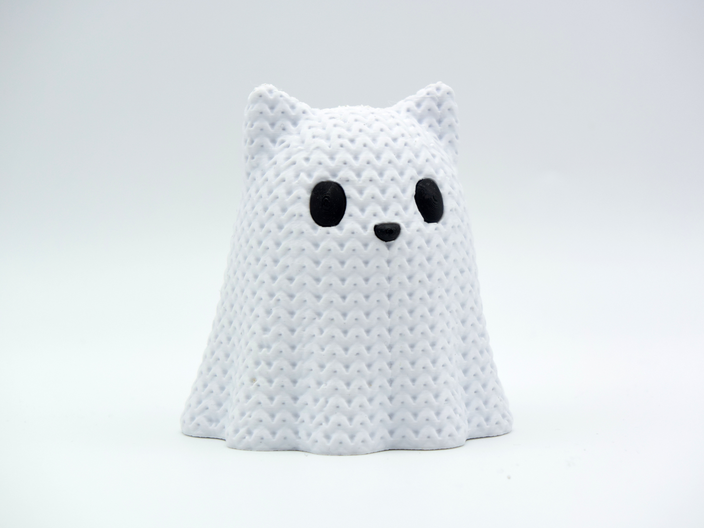 BacxnzPrints 3D Printed Halloween Woven Buddies Ghost Cat