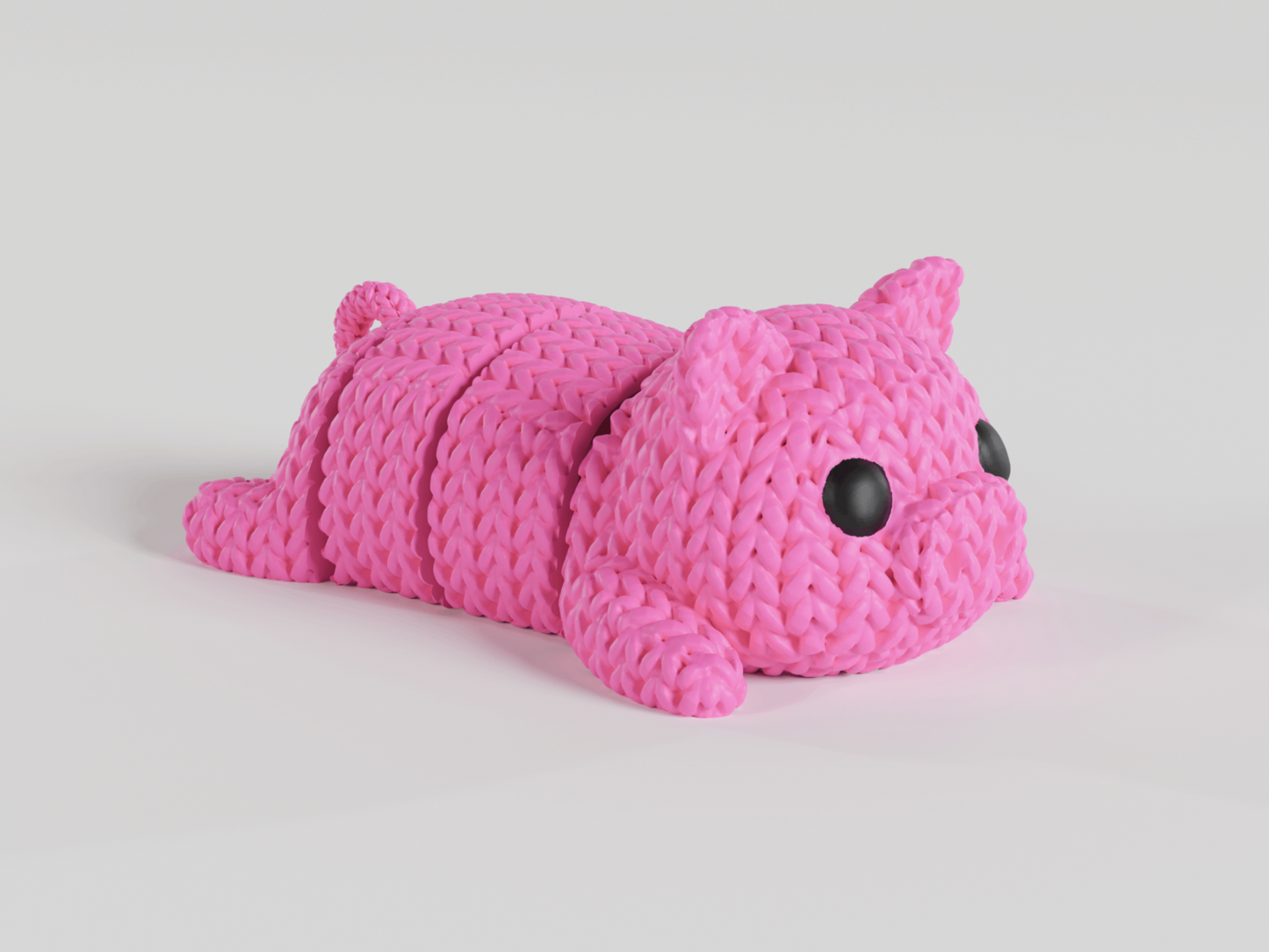 BacxnzPrints 3D Printed Articulated Mini Woven Buddies Pig