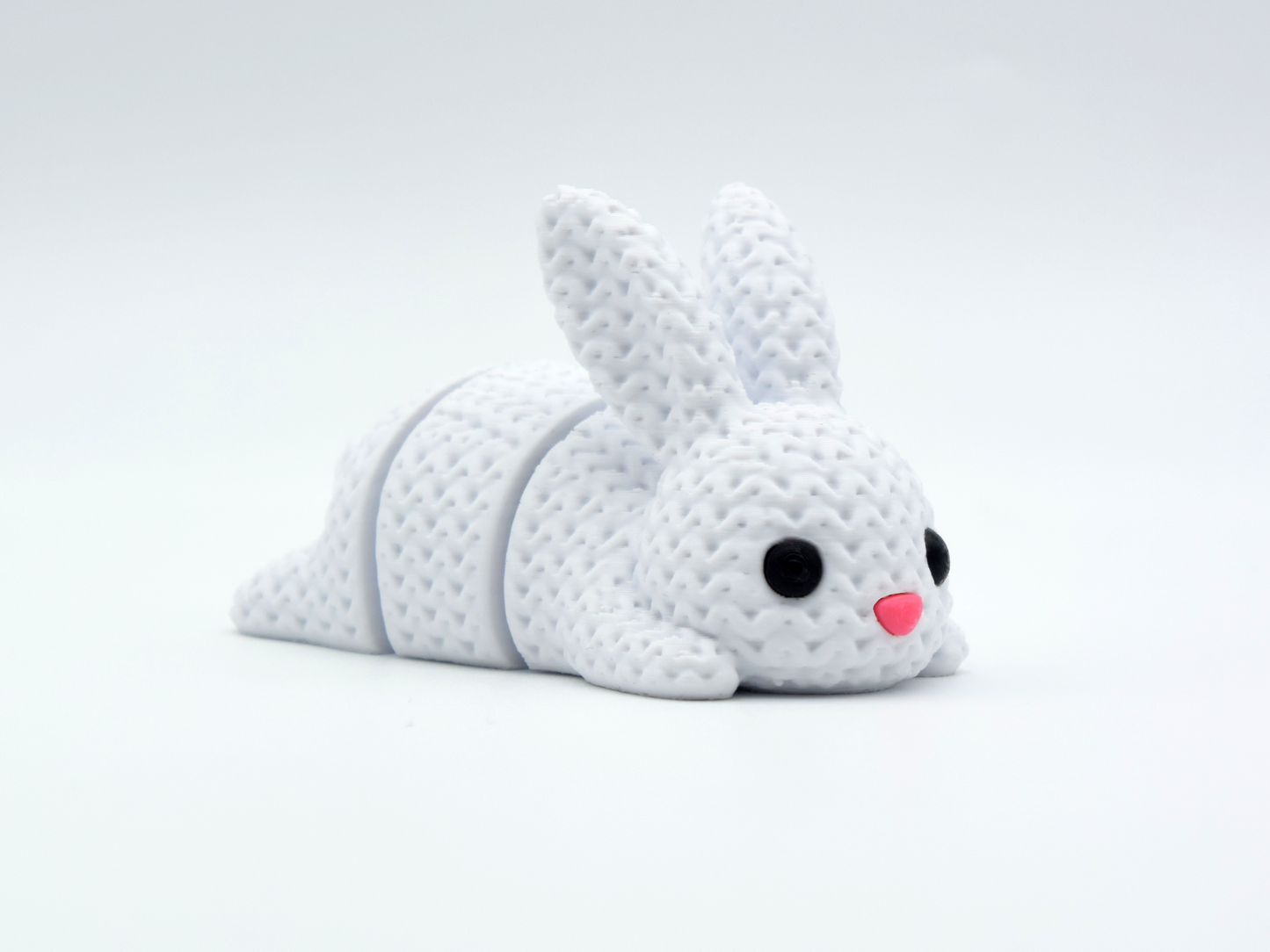 BacxnzPrints 3D Printed Articulated Mini Woven Buddies Bunny